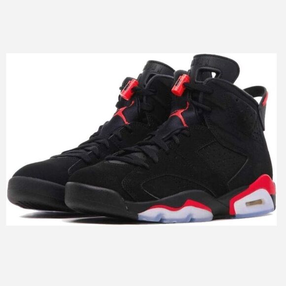 Air Jordan 6 Infer Red Black Sneakers 2000 OG Retro Size 10.5 - Picture 1 of 16